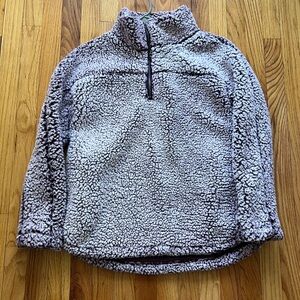 miami Plush Sherpa-Lined Pullover - Dusty Mauve